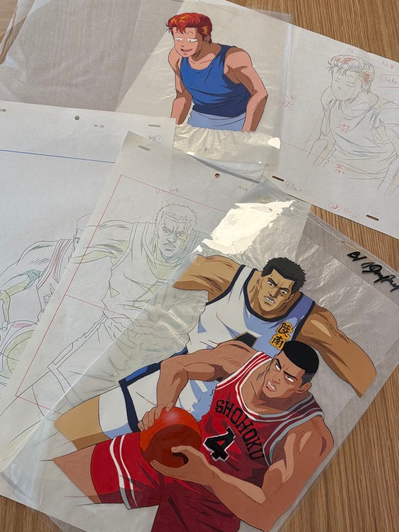 メ*ロ様 【本物セル画】スラムダンク　アニメ制作使用 セル画＋原画セット Yahoo!オークション - スラムダンク セル画 その15