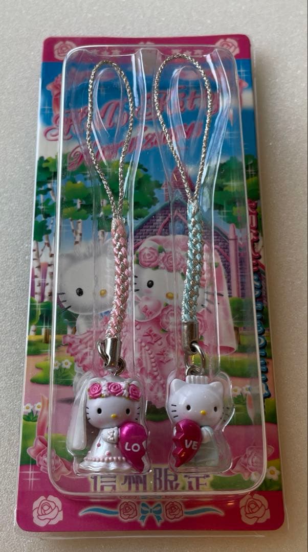 ハローキティ　ストラップ　信州限定　軽井沢ウエディング