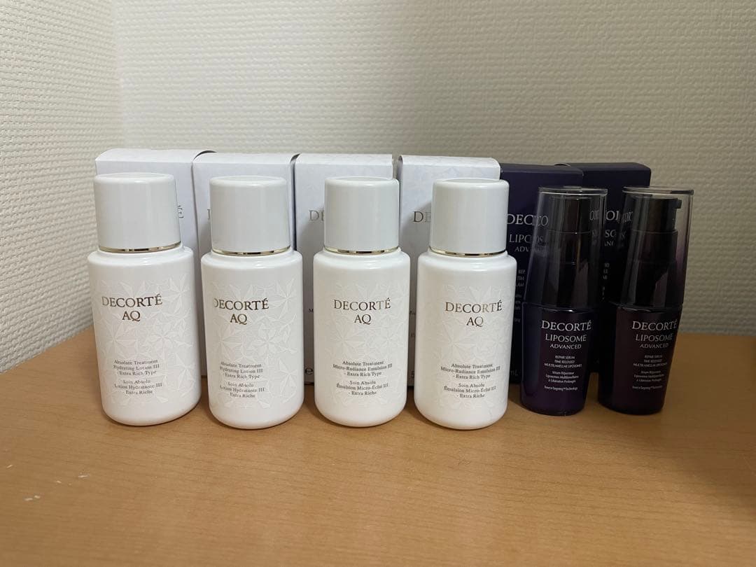 DECORTÉリポソーム美容液12ml2本、化粧水50ml2本、乳液50ml2本