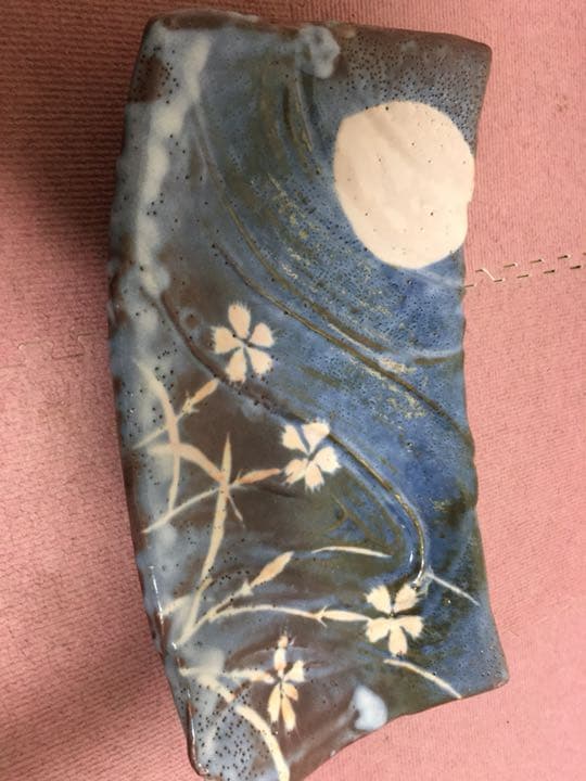 志野 有名作家加藤土代久作 大皿 個展再お値下げしました共箱付き 志野 有名作家加藤土代久作 大皿 個展再お値下げしました共箱付き