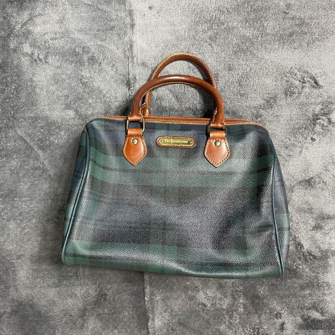 POLO Ralph Lauren ミニボストンバッグ　ハンドバッグ　チェック柄 POLO RALPH LAUREN - ポロラルフローレン POLO RALPH LAUREN バッグ