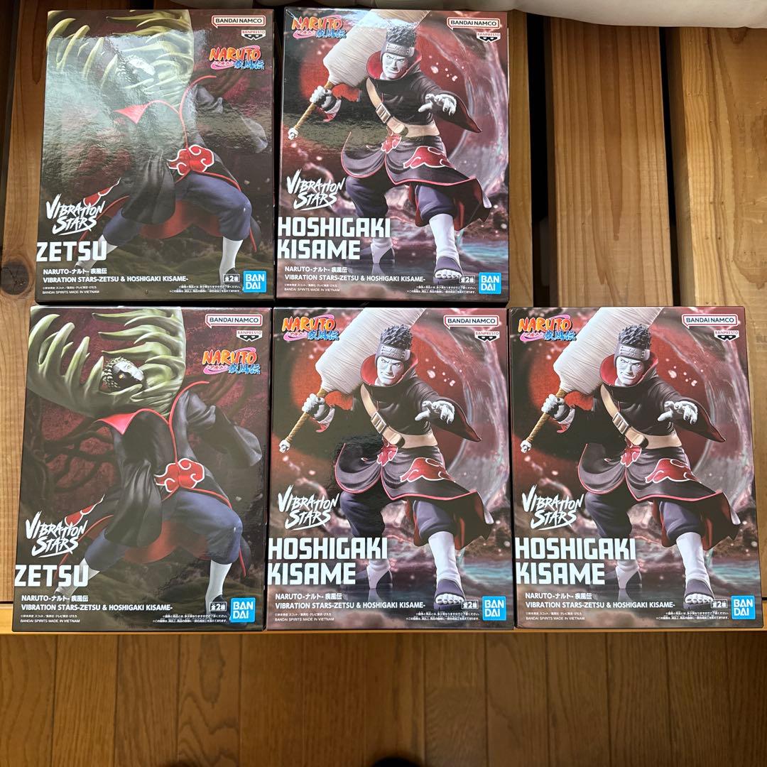 Vibration Stars ナルト 鬼鮫　ゼツ フィギュア　5体セット ナルト VIBRATION STARS ゼツ 干柿鬼鮫 小南 トビ フィギュア - メルカリ