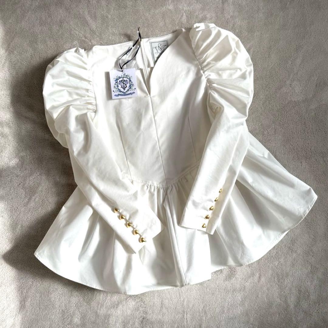 Seventen セブンテン by mihokawahito ハート ブラウス ハートブラウス(ホワイト) - seventen