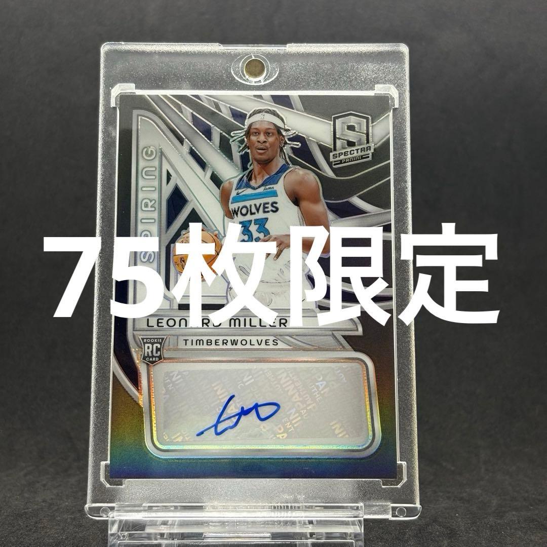 84】NBAカード LEONARD MILLER ルーキー サインカード rc - メルカリ