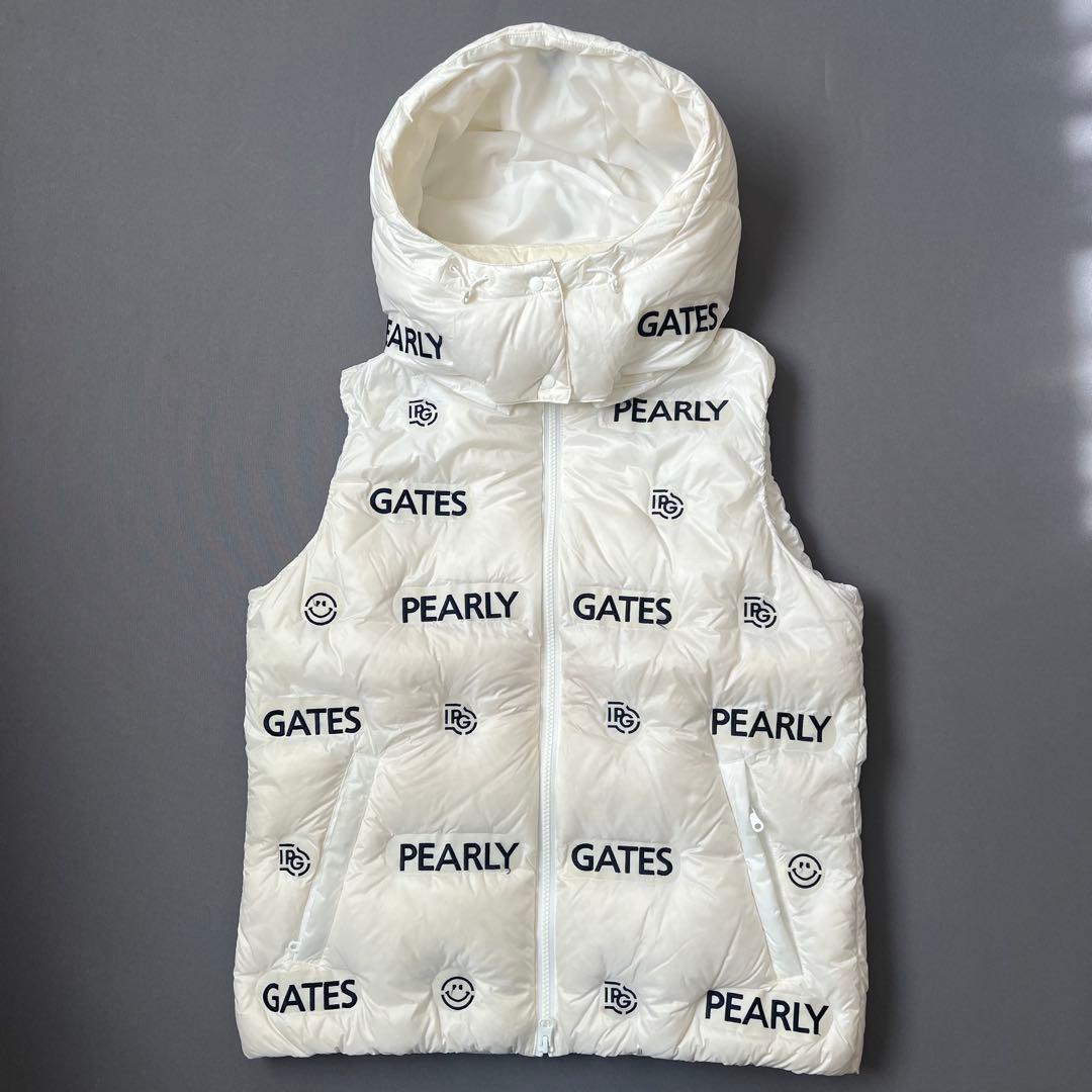 PEARLY GATES パーリーゲイツ ダウンベスト ニコちゃん スマイル M