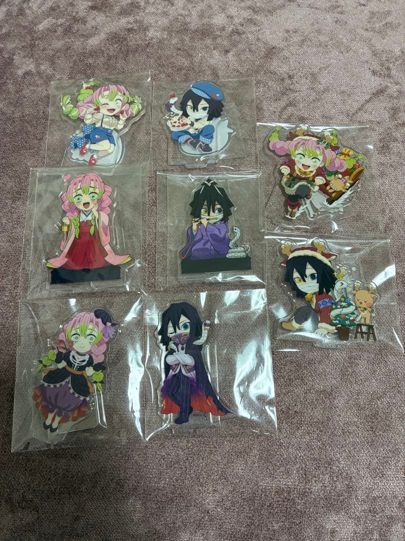 2/8まで値下げ　鬼滅の刃　アクリルスタンド　伊黒　蜜璃　まとめ売り