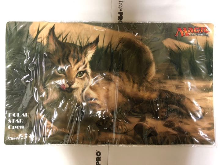 飢えたオオヤマネコ mtg プレイマット hungry lynx playmat EX+]飢えたオオヤマネコ/Hungry Lynx《日本語》【Commander 2017】