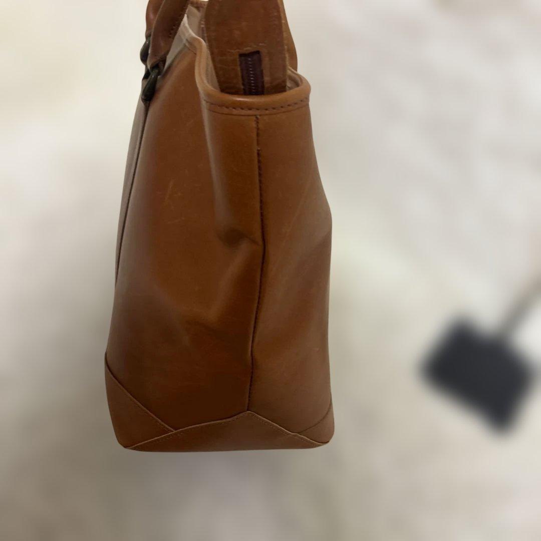 L.L.Bean レザートートバッグ 大 ヴィンテージ　内部総柄