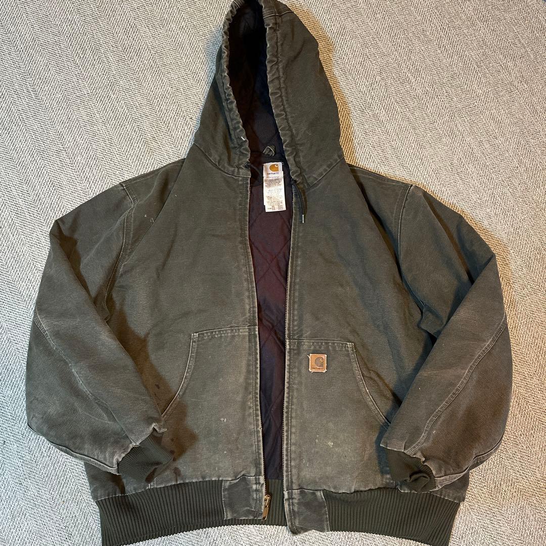 UT Carhartt アクティブジャケット 【XL】 J130 MOS Carhartt（カーハート） ダックアクティブジャケット Loose Fit Duck