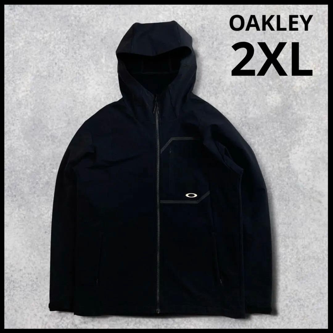 美品 オークリー ナイロンジャケット マウンテン テック ブラック 2XL