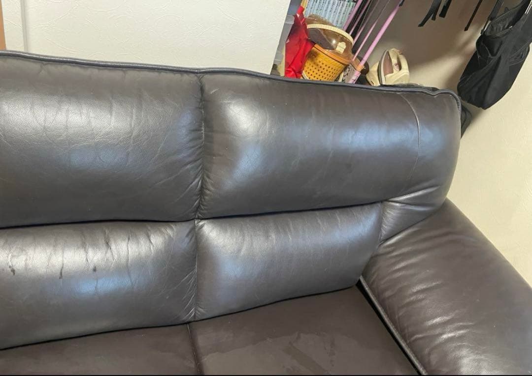 専用 【実使用1年程度】ニトリ 3人掛けソファ (ロゾ KD BE ブラック)