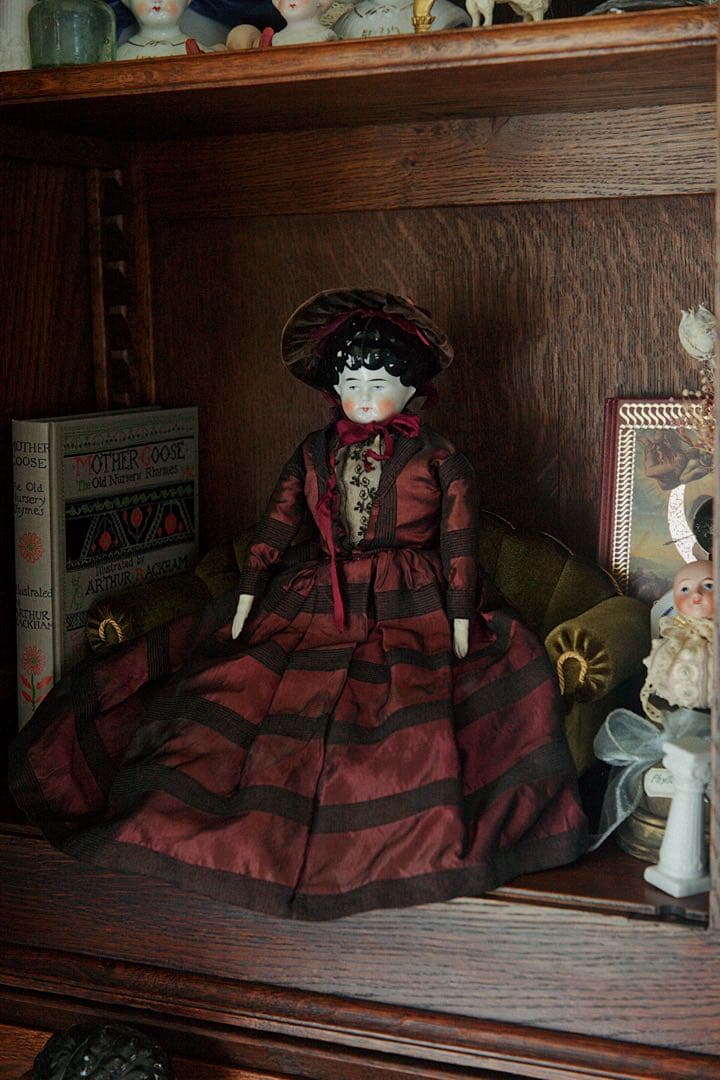 アンティーク チャイナヘッドドール ビスクドール ドイツ