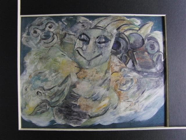 金森良泰　「猿石浮遊」、希少画集より、状態良好、新品高級額装付 金森良泰 舞翔 | 株式会社たかしま