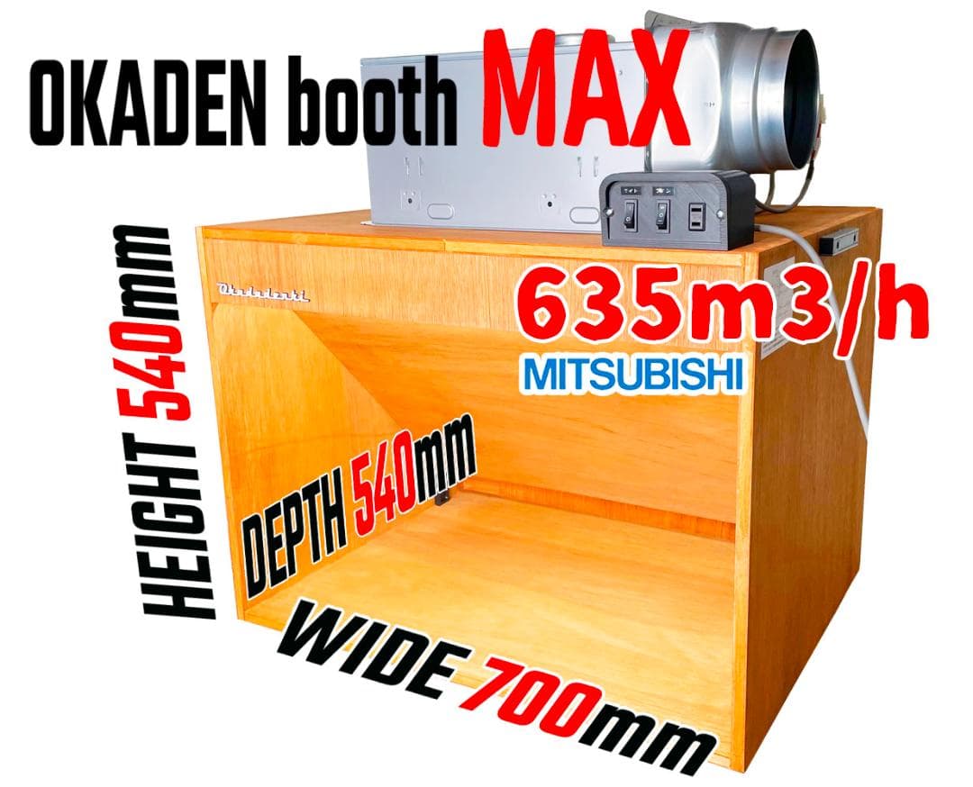 【送料無料・匿名配送】635m3/h 塗装ブース 静音シロッコファン