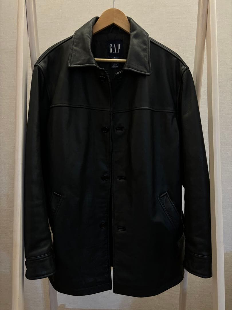 良品 Mサイズ 野村訓市様モデル OLD GAP レザー カーコート 90s - メルカリ