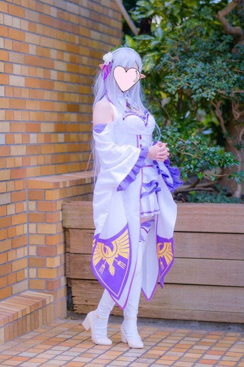 リゼロエミリアコスプレ衣装+ウィッグセット