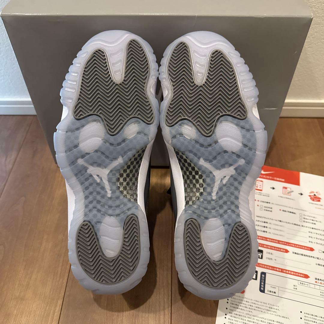 新品 未試着 エアジョーダン 11 グレー ハイカット 27.5cm