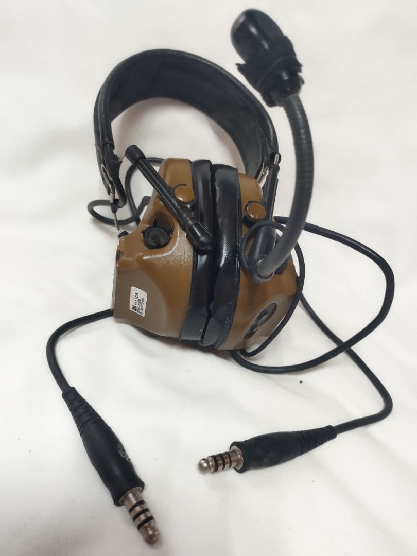 (5157)米軍実物ペルター　コムタックⅢACHデュアルコム　ヘッドセット　レア