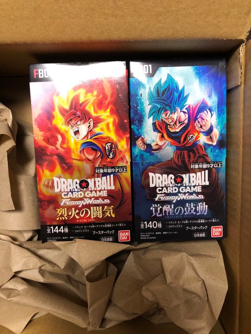 ドラゴンボールフュージョンワールド FB01 覚醒の鼓動, FB02 烈火の