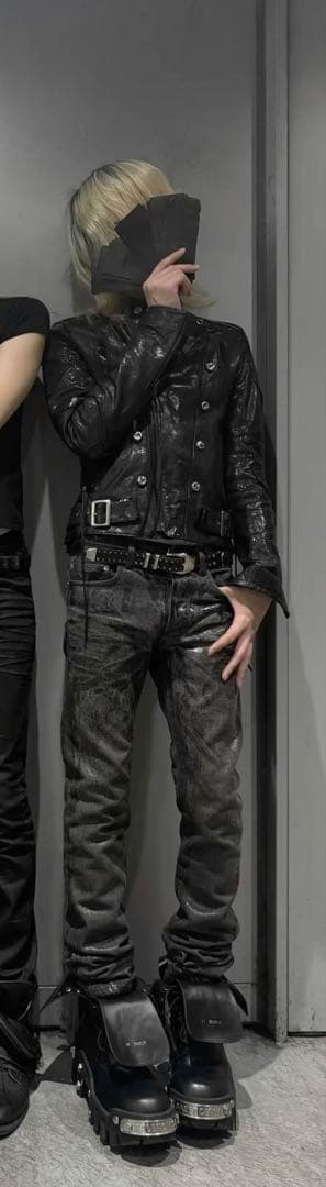 SLY レザー ライダース ジャケット archive v系 goth