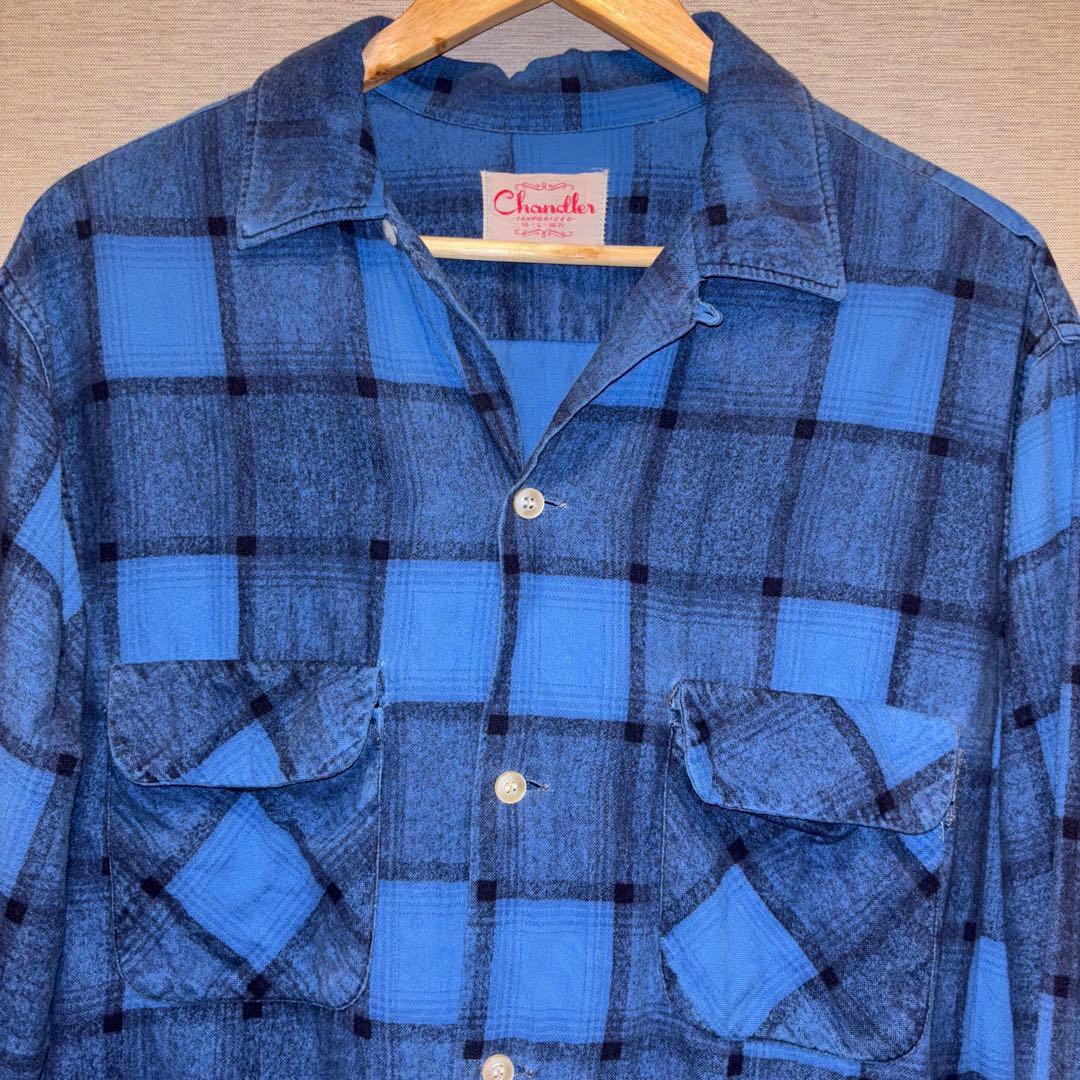 70s vintage プリネル プリント ネルシャツ オンブレ - メルカリ