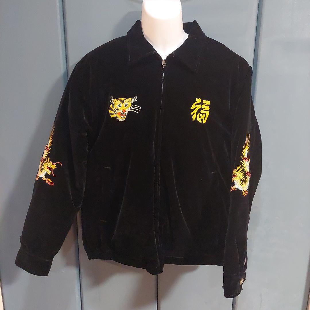 S*様 Houston 黒 ベルベット スカジャン 別珍　ヒューストン HOUSTON（ヒューストン） スーベニアジャケット スカジャン 中綿