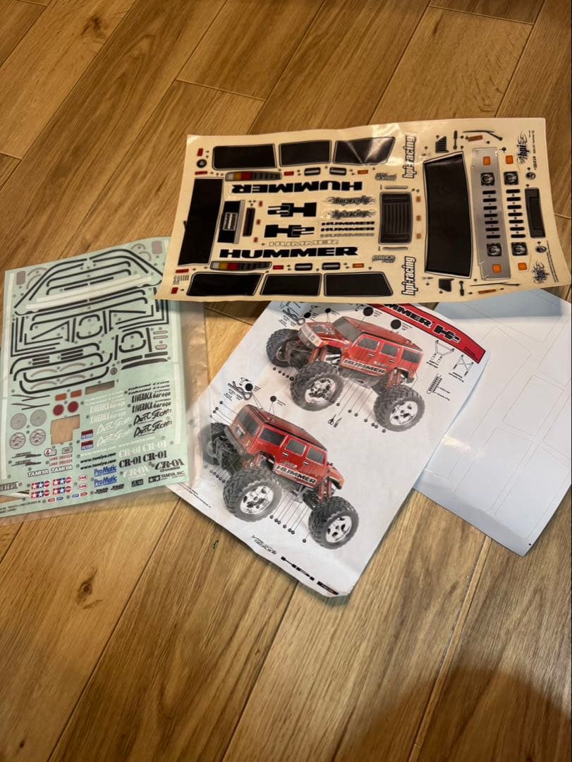 タミヤ ランドクルーザー40&ハマーH2クリアボディ