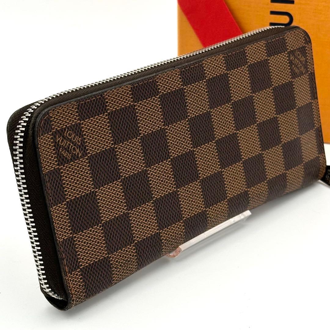 【極美品】ルイヴィトン ダミエ エベヌ ジッピーウォレット ヴェルティカル 財布 新品未使用】ルイヴィトン LOUIS VUITTON ダミエ・エベヌ ジッピー