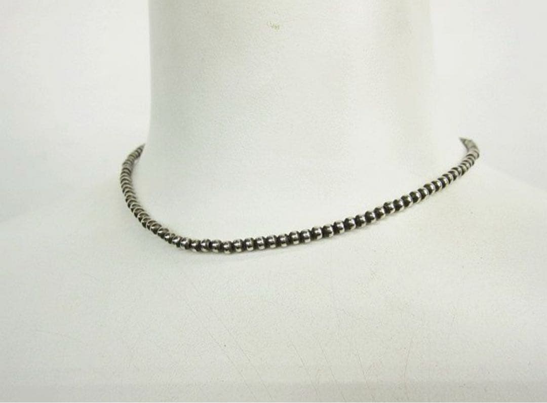 ERICKA NICOLAS BEGAY ナバホパールネックレス3mm 35cm