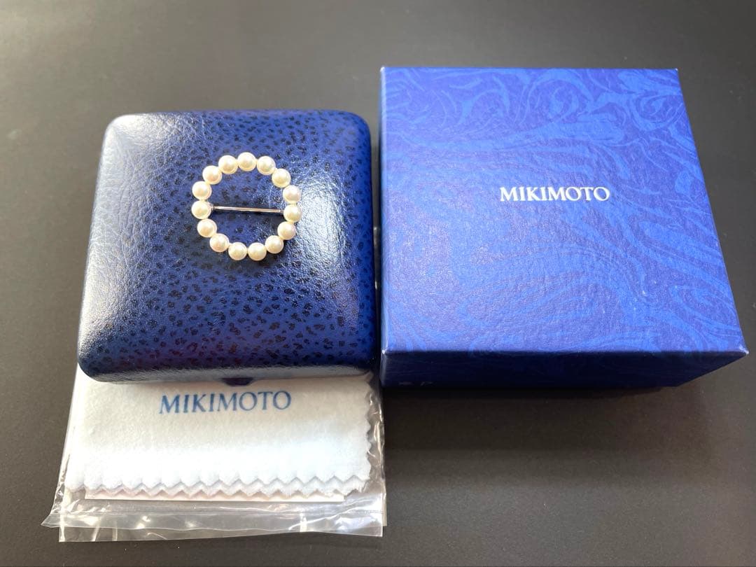 ミキモト　パールブローチ　あこや真珠　入学式　卒業式　ベビーパール　コサージュ