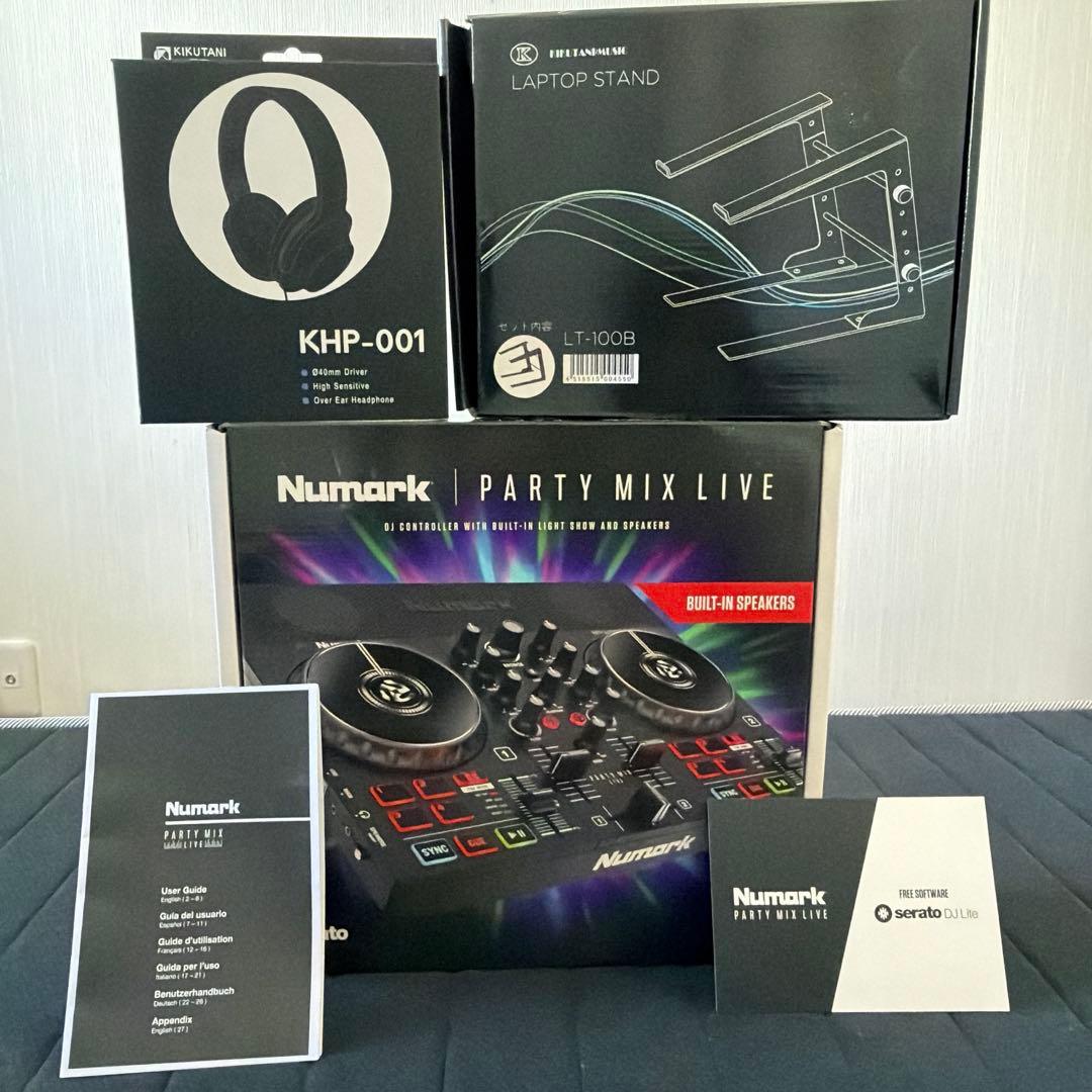 Numark party mix live スタンド　ヘッドホンセット 製品情報：Party Mix Live：Numark