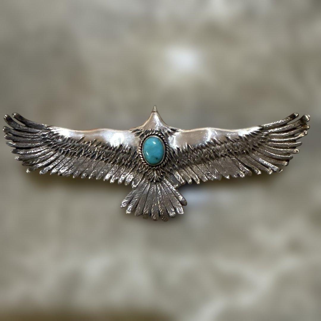 SAAD イーグル ターコイズ ペンダントトップ シルバー925