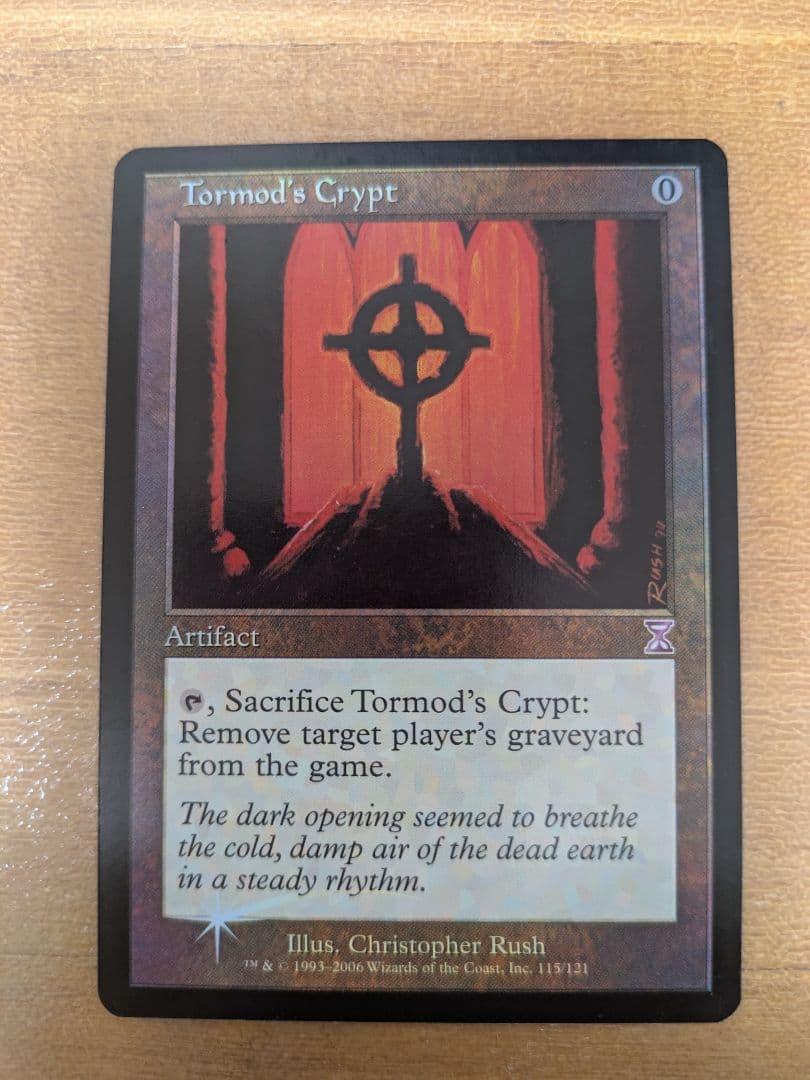 トーモッドの墓所　旧枠FOIL FOIL)(旧枠仕様)トーモッドの墓所/Tormod's Crypt《日本語》【DMR】