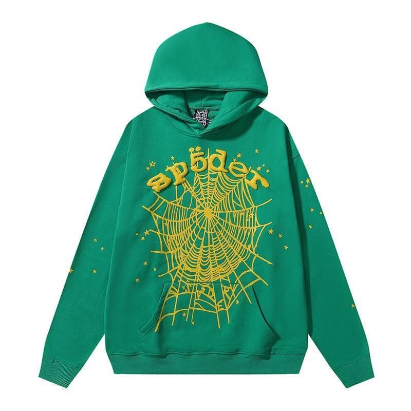 Sp5der Spider worldwide hoodie-green - メルカリ