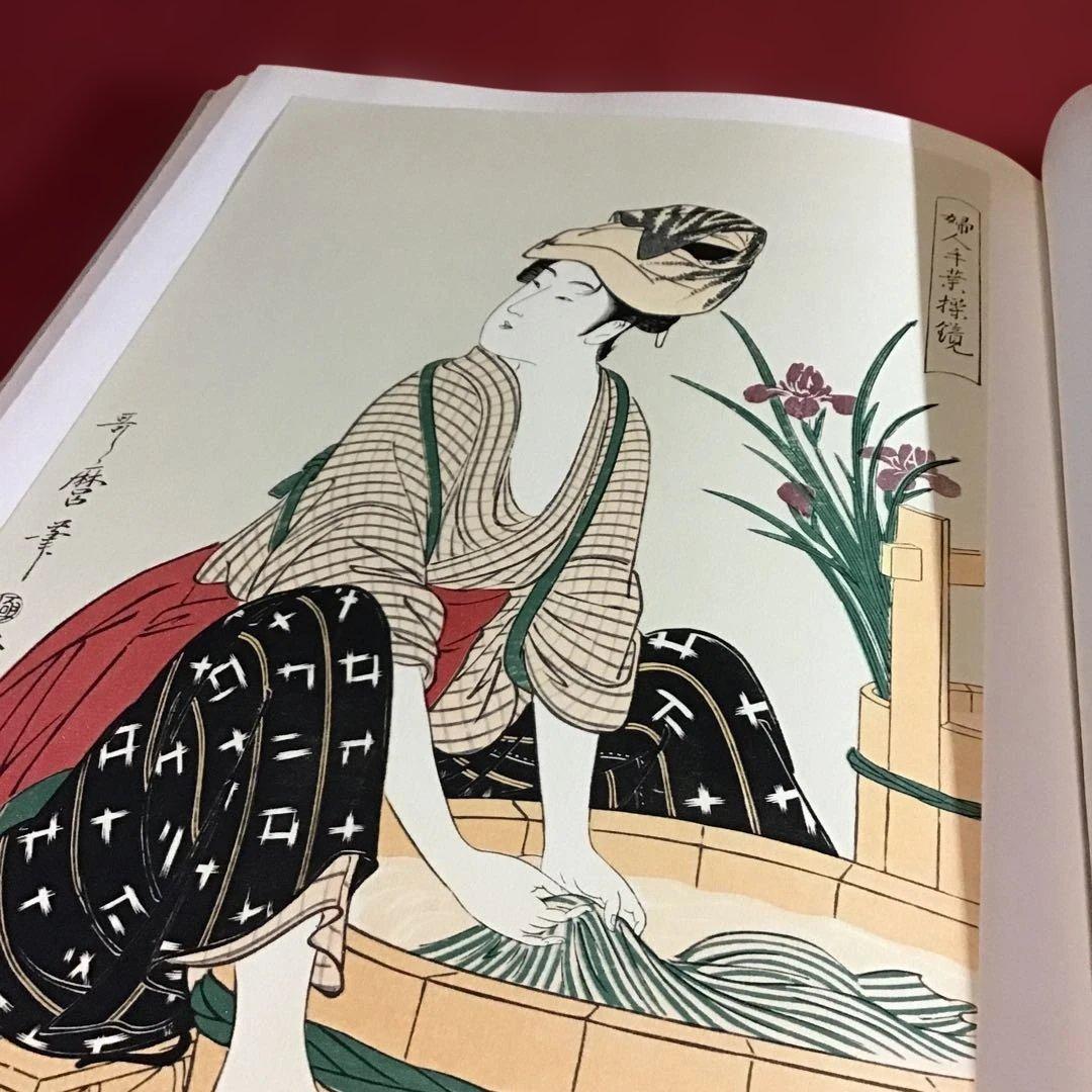 歌麿 浮世絵版画集 42x32㎝サイズ - メルカリ