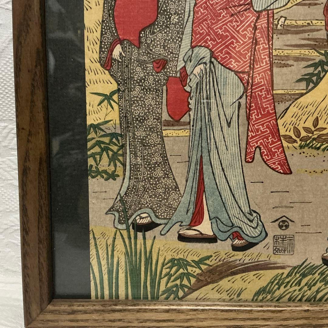 勝川春潮筆 山開きの夕 ￼日本木版畫粹発行規定 昭和二年四月二十日