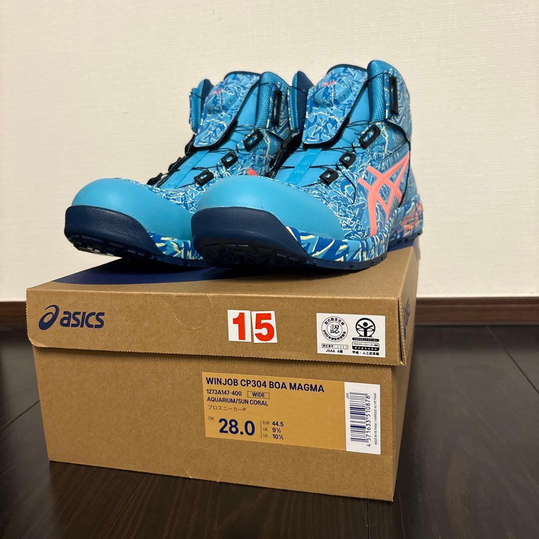 安全靴 ASICS WINJ8 CP304 BOA MAGMA 28.0cm