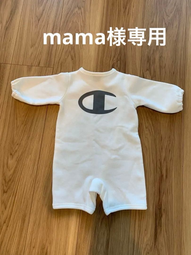 新品未使用　チャンピオン　Champion ベビー 70 ロンパース　スウェット Champion（チャンピオン）の「【Champion】ベビー スウェットロゴ