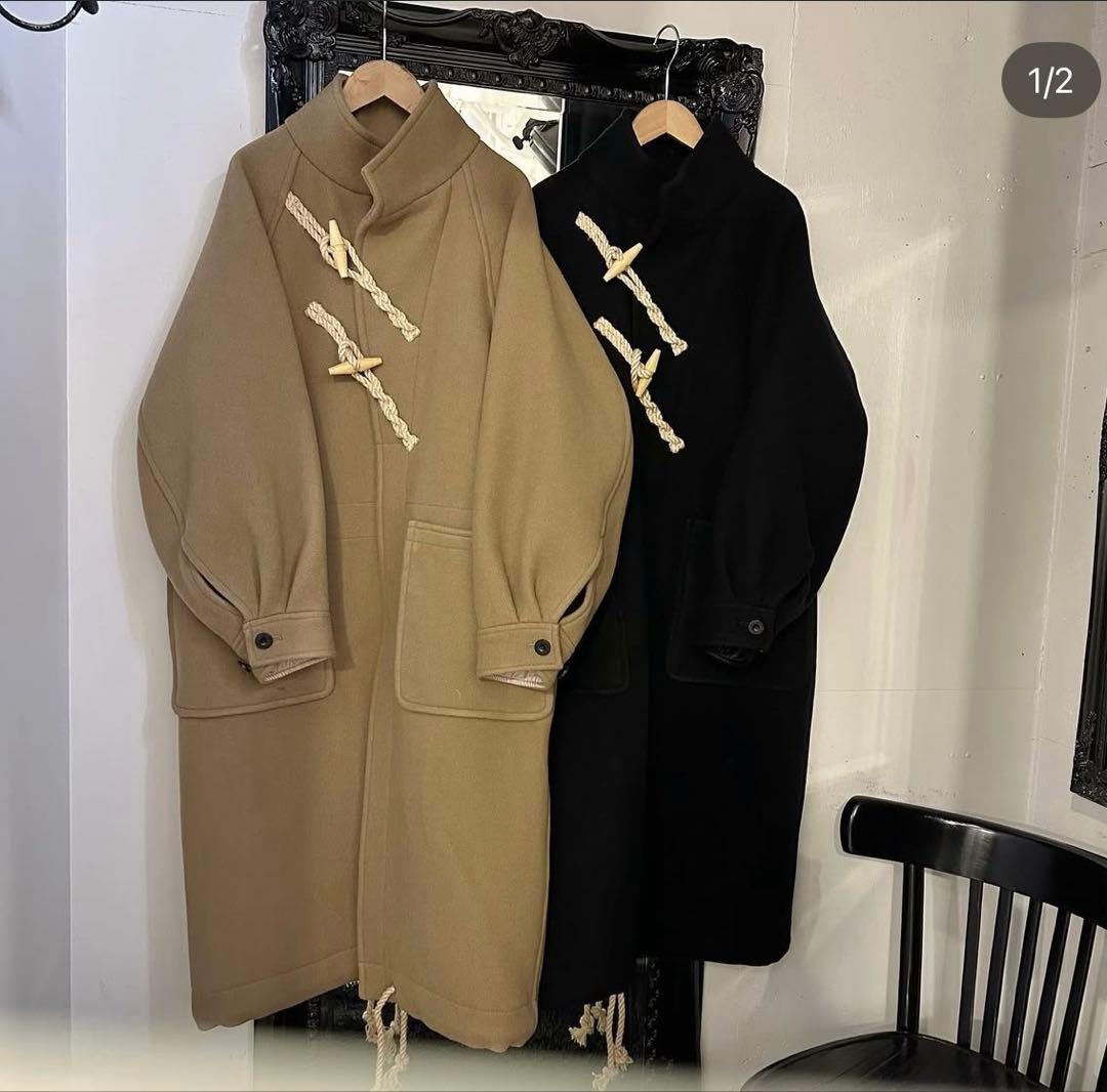 ジャケット・アウター DOUBLE FACE DUFFLE COAT HYKE 2023