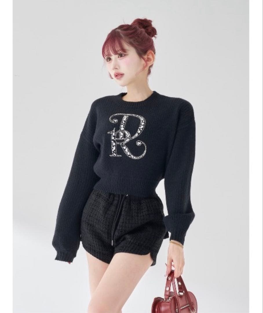 Darich DRビジューボリュームリブニットトップス