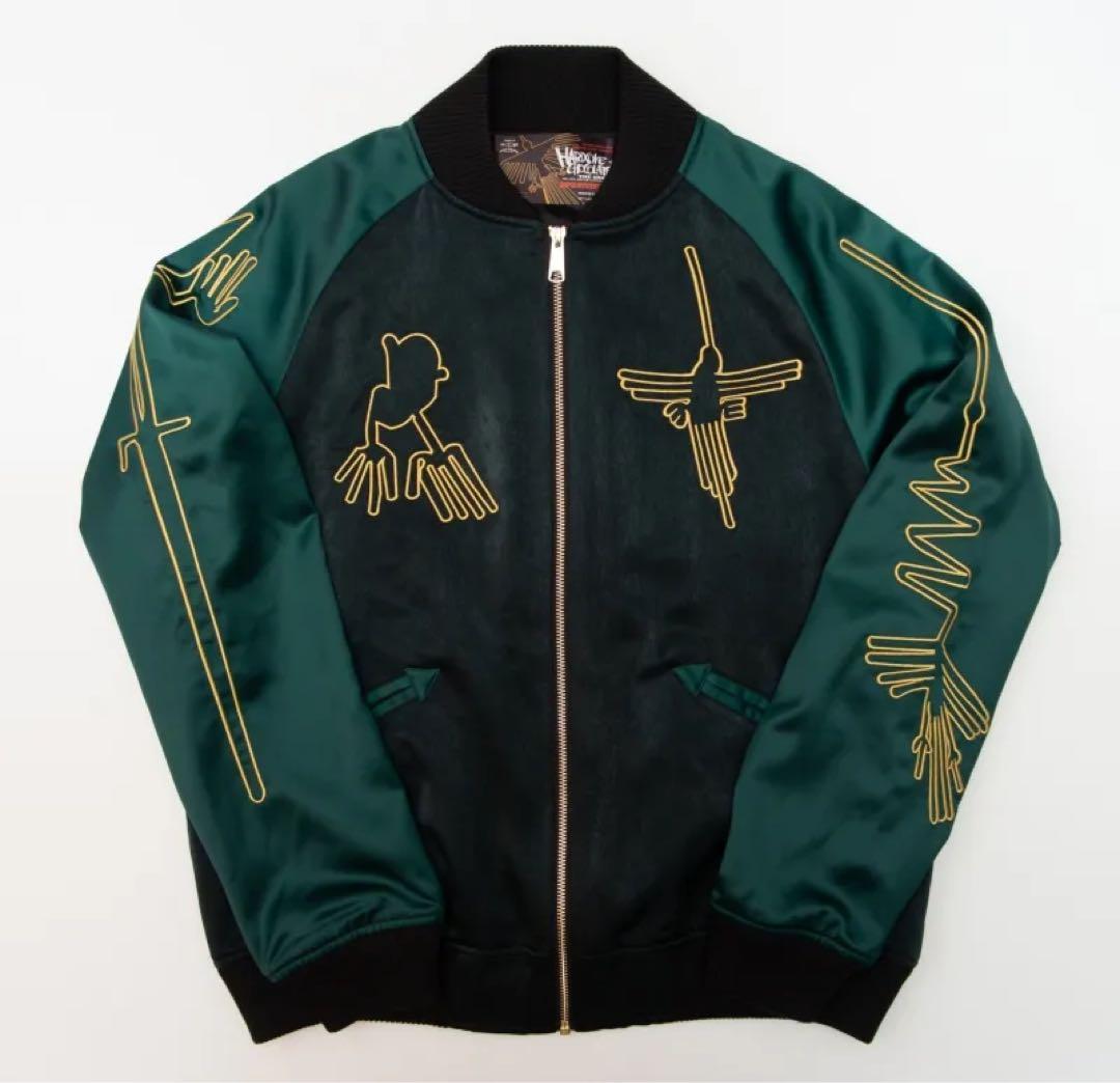 美品　ハードコアチョコレート　2021 フマナグリーン　ダークグリーン　XL ナスカジャン2021（フマナグリーン×ダークグリーン）[廃盤] - ホラーに