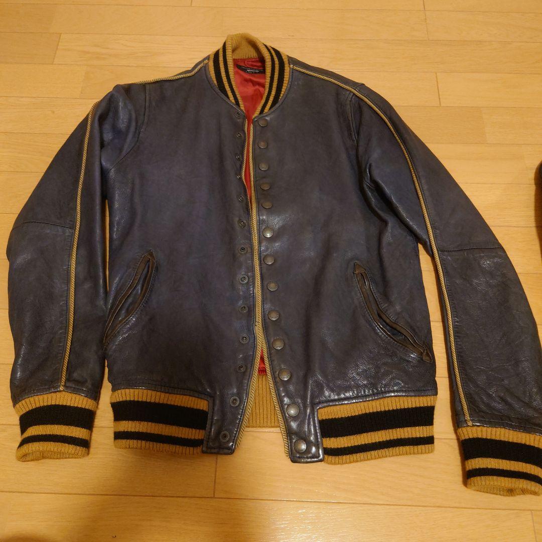 glambスタジャン サイズ1羊革 GB0419/JKT04 glamb（グラム） スタジャン Bowler Stadium Jumper / ボウラー