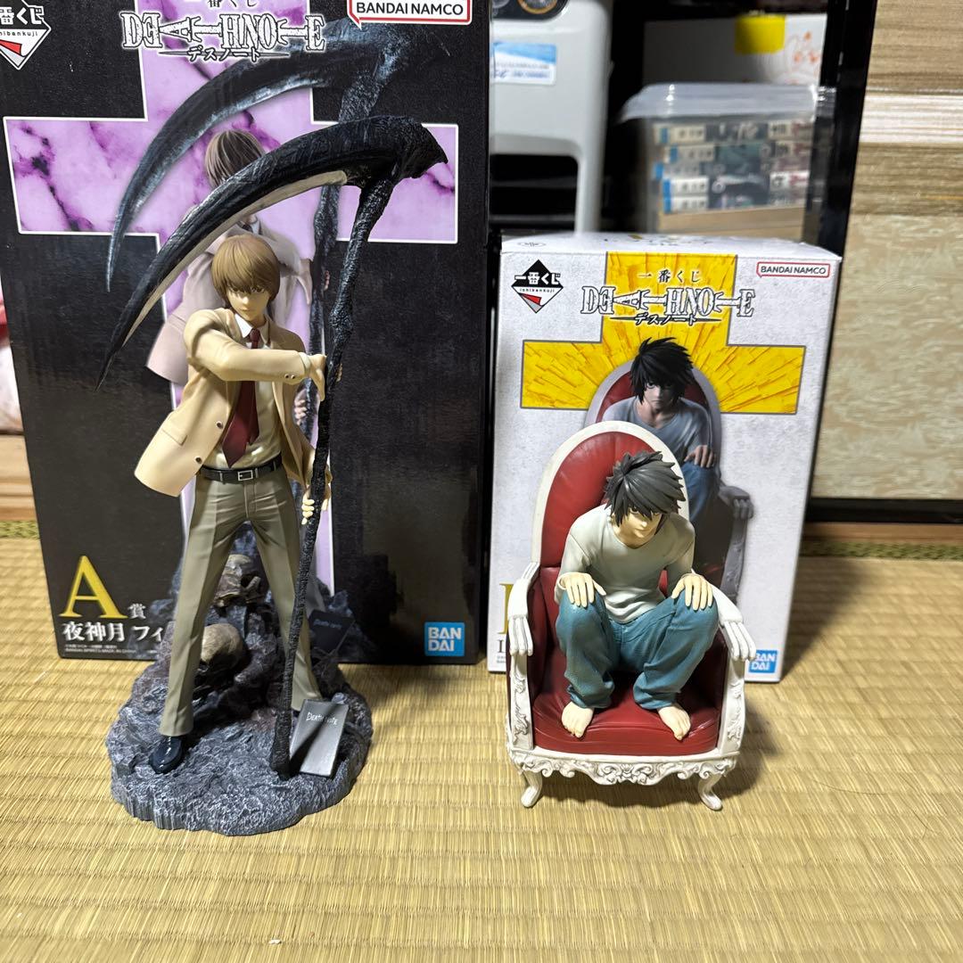 一番くじデスノート フィギュアセット 夜神月 L