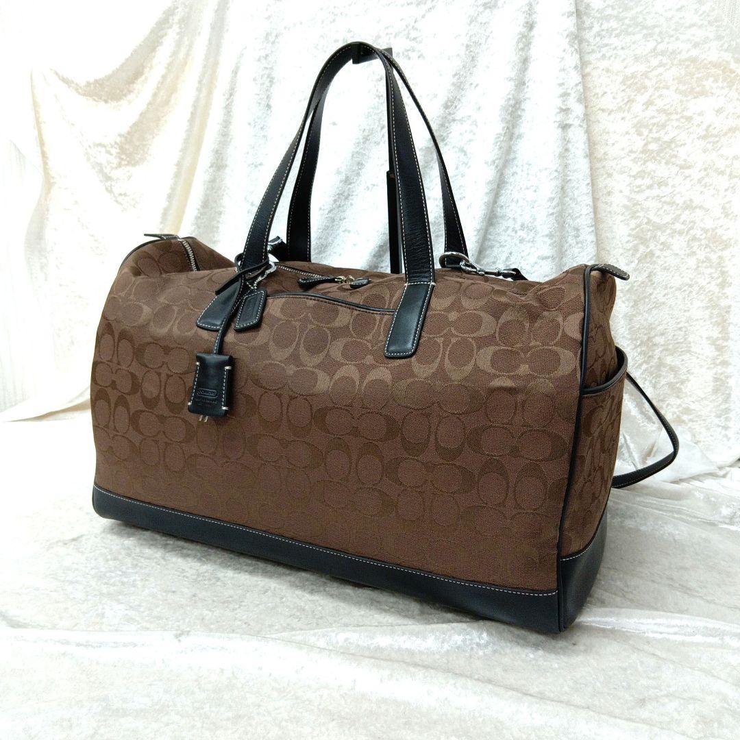 コーチ シグネチャー 2way ボストンバッグ ショルダーバッグ 旅行 4253