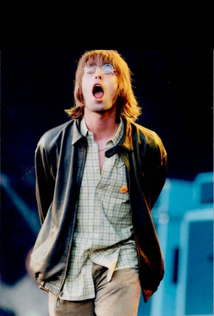 90s ヴィンテージ ラルフローレン レザー ブラック L リアムギャラガー