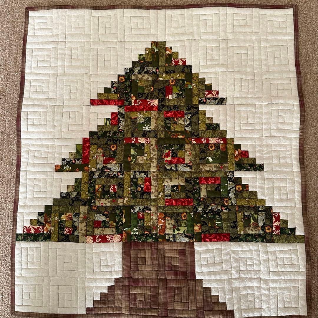 ハンドメイド　クリスマスキルトタペストリー