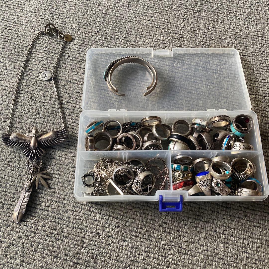 素*！様 シルバー　925 950 アクセサリー　リング　バックル　まとめ