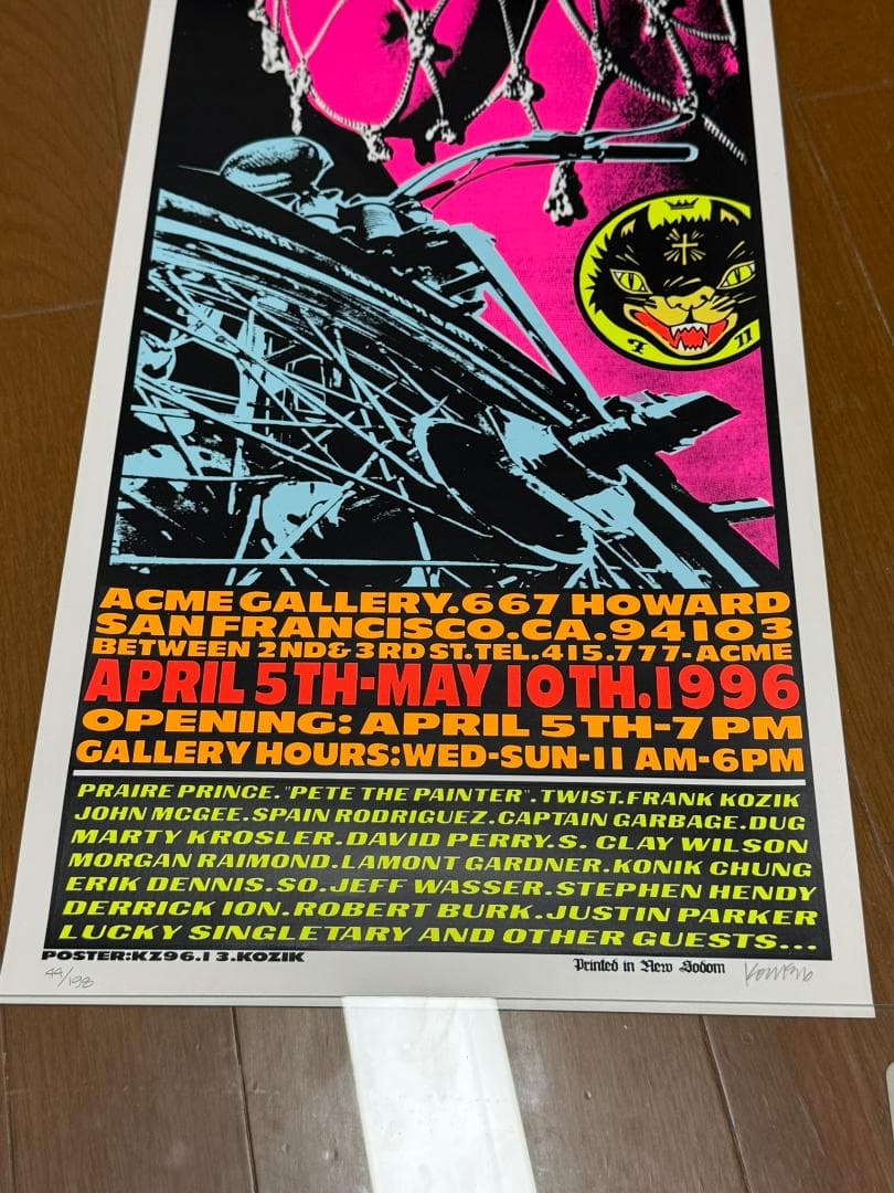KOZIK 96年 限定198枚シルクスクリーンポスター☆Acme Custom - メルカリ