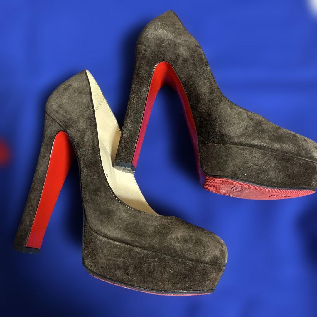 Christian Louboutin ハイヒールパンプス ブラウン