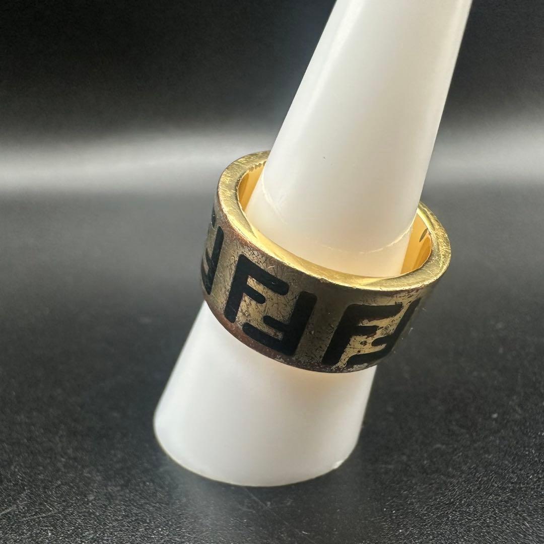 人気✨ FENDI フェンディ リング 指輪 エフイズ ゴールド ロゴ 1771
